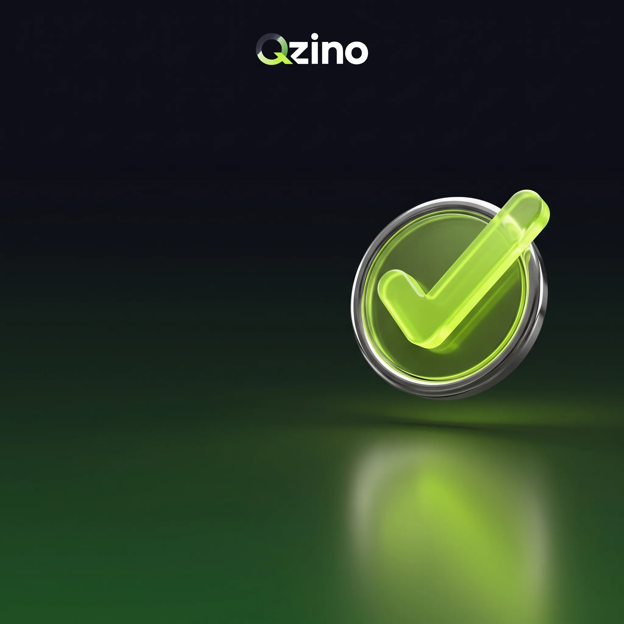 Rejestracja konta Qzino Casino